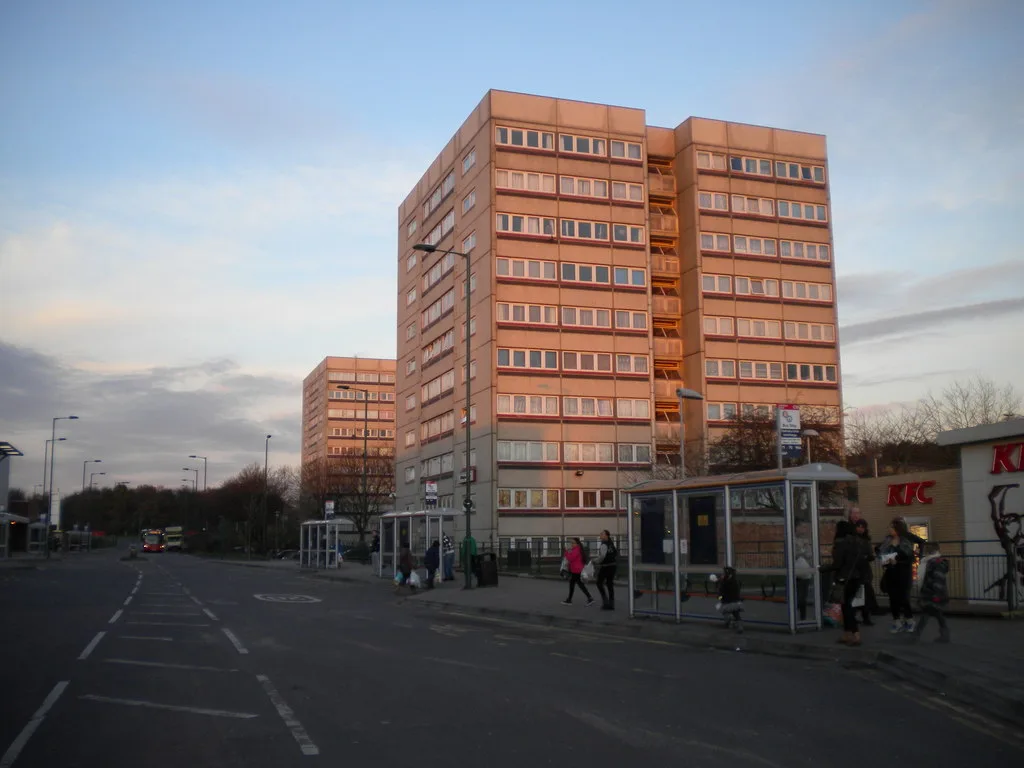 High-rise flats beside the bus stops in Chelmsley Wood. The new agreement would apply to all of the borough's council homes, which Solihull Community Housing manages