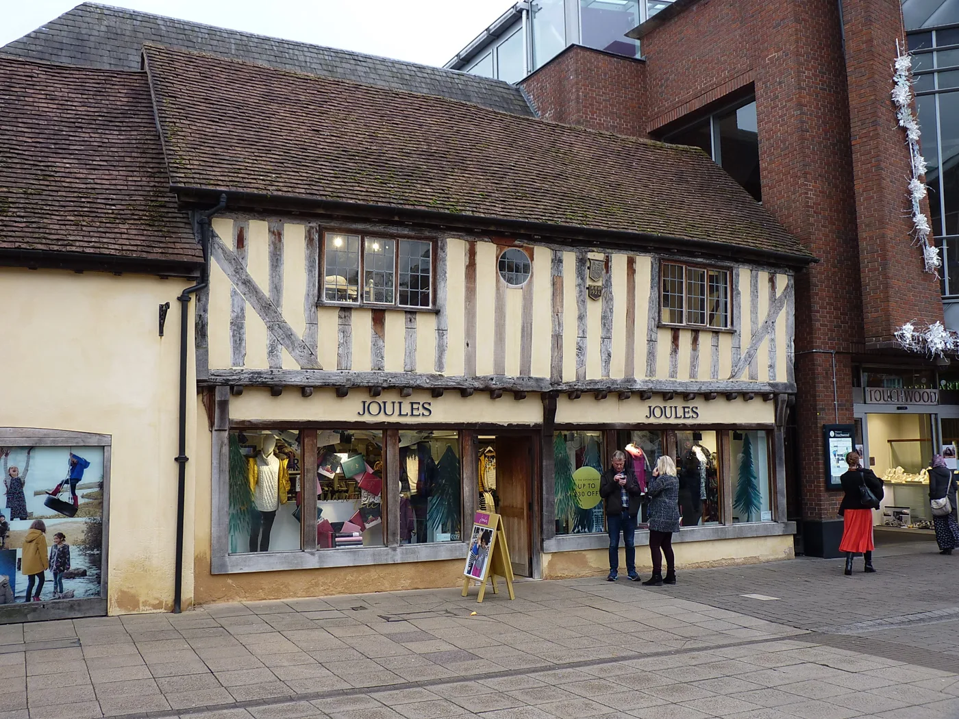 Shops on Solihull High Street, at the Touchwood entrance
