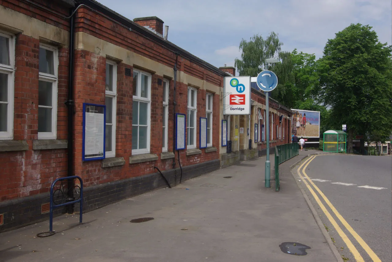 Dorridge station, one of seven stations where the draft plan expects homes to be built on nearby land.