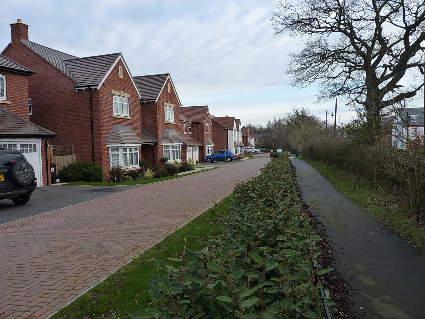 New housing at Dickens Heath, in Solihull borough.